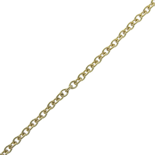 TIFFANY&Co. Necklace K18 yellow gold gold ribbon Women Used Authentic