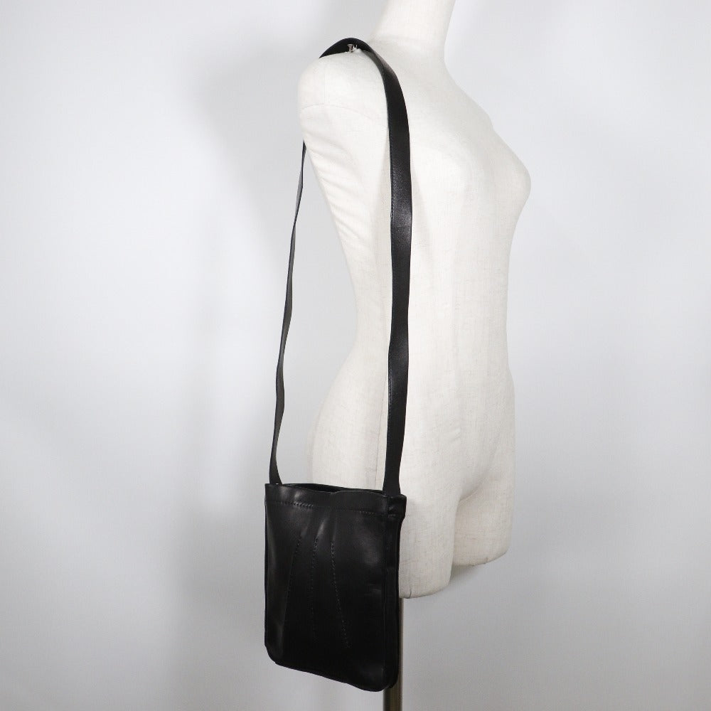 HERMES Shoulder Bag Calfskin black Toudu unisex(Unisex) Used Authentic