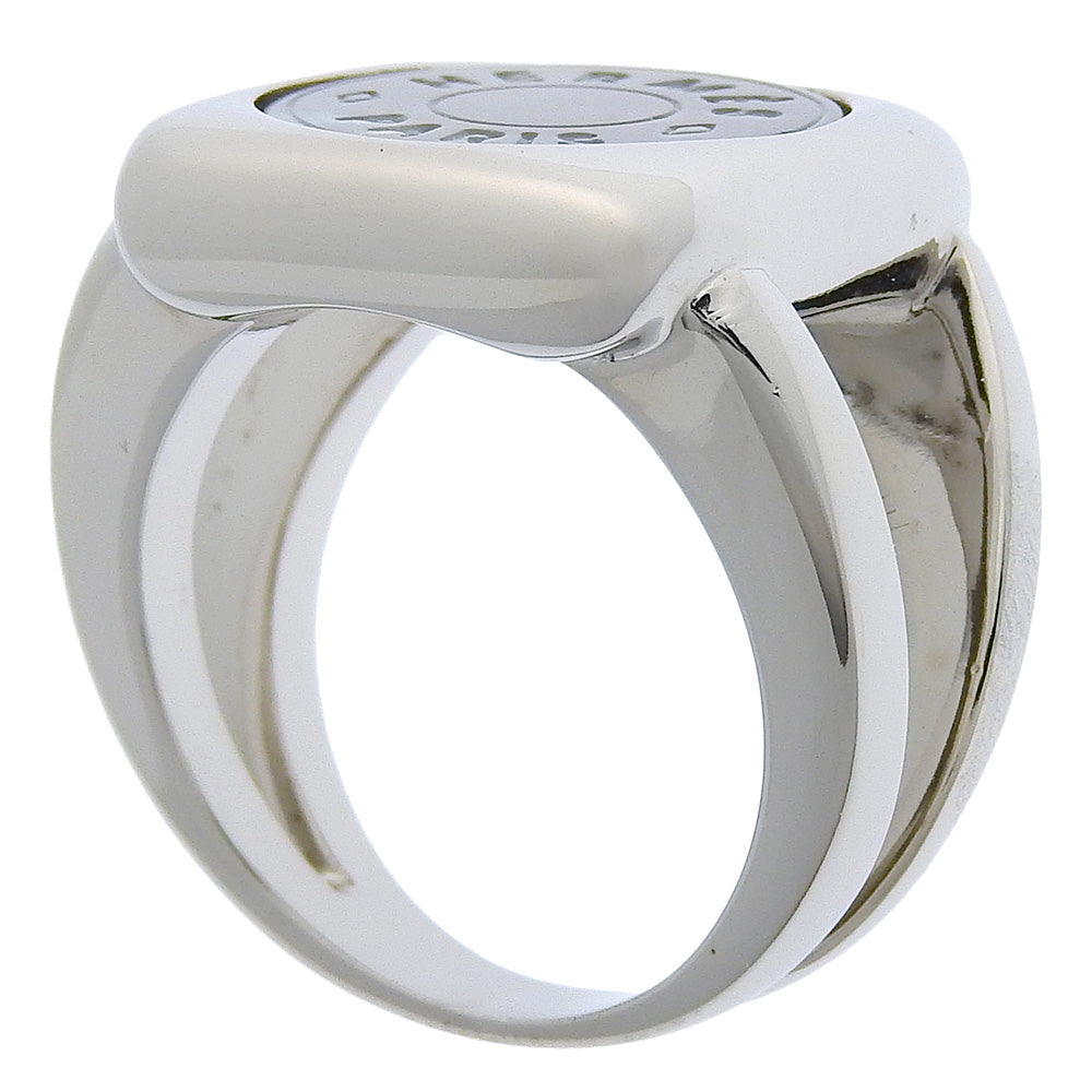 HERMES Ring Silver925, Shell Silver Serie Women Used Authentic