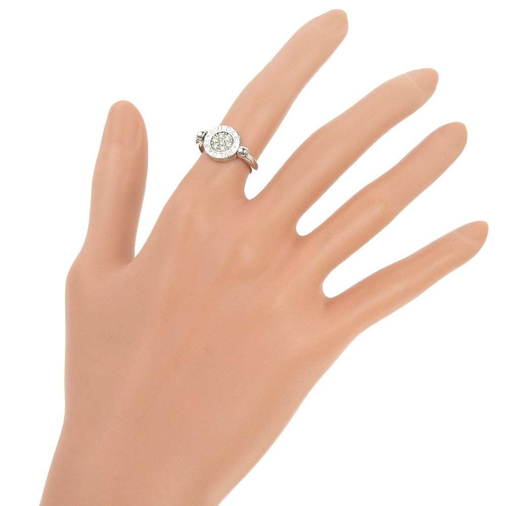 BVLGARI Ring 18k white gold, lapis lazuli, diamonds Silver Flip Bulgari Bulgari Women Used Authentic