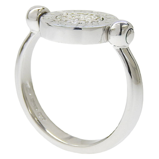 BVLGARI Ring 18k white gold, lapis lazuli, diamonds Silver Flip Bulgari Bulgari Women Used Authentic