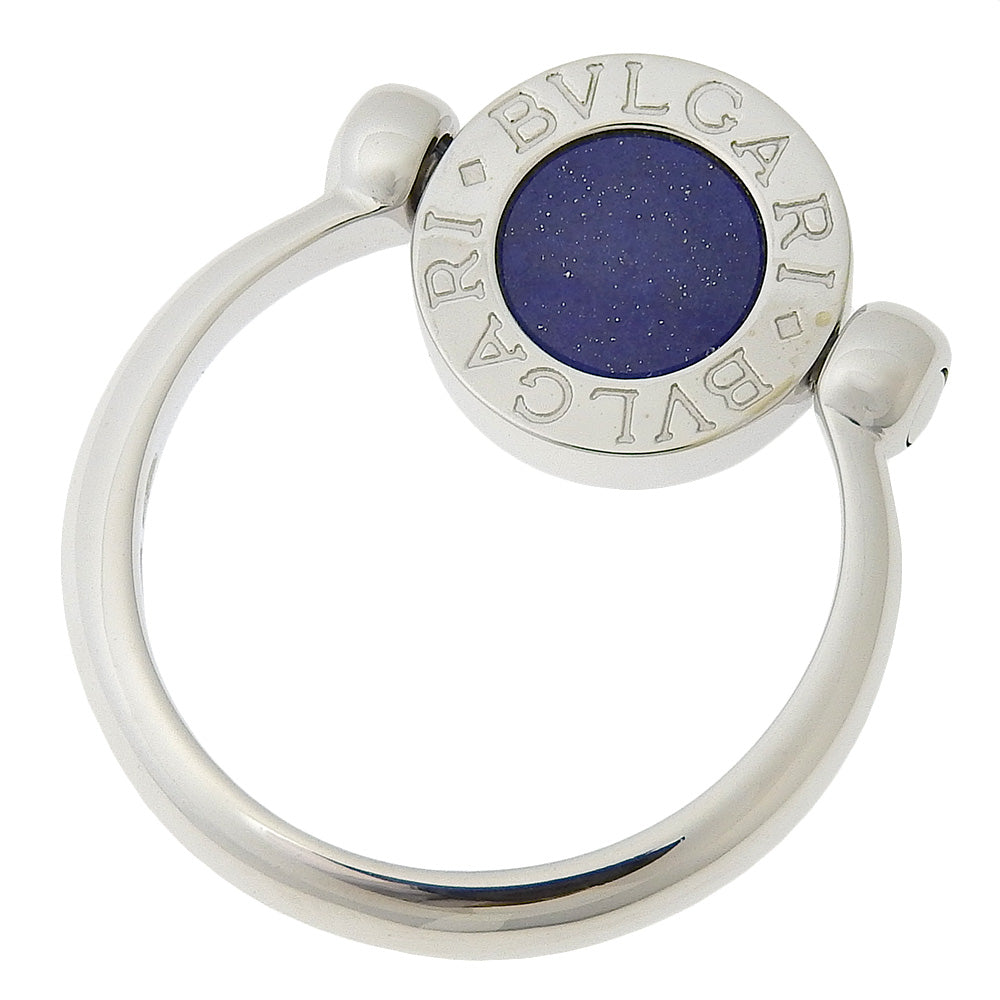 BVLGARI Ring 18k white gold, lapis lazuli, diamonds Silver Flip Bulgari Bulgari Women Used Authentic