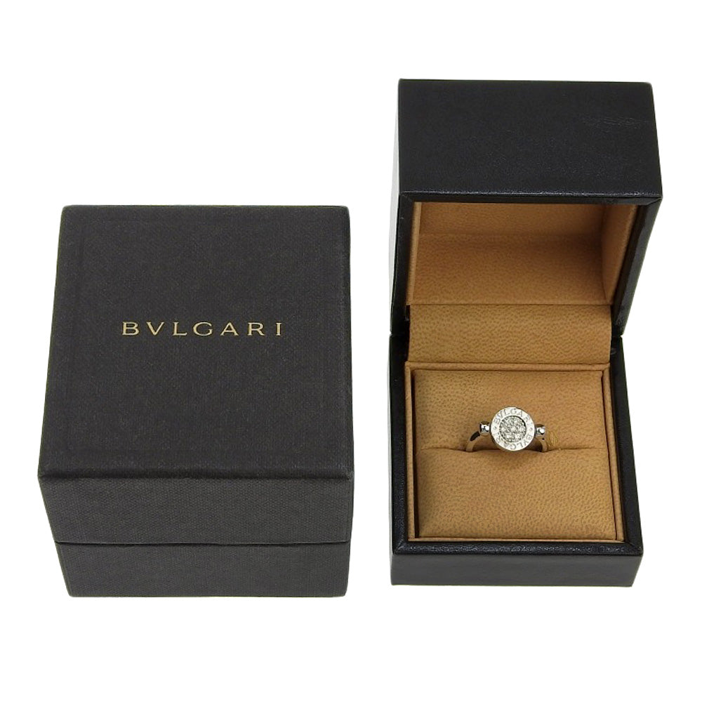 BVLGARI Ring 18k white gold, lapis lazuli, diamonds Silver Flip Bulgari Bulgari Women Used Authentic