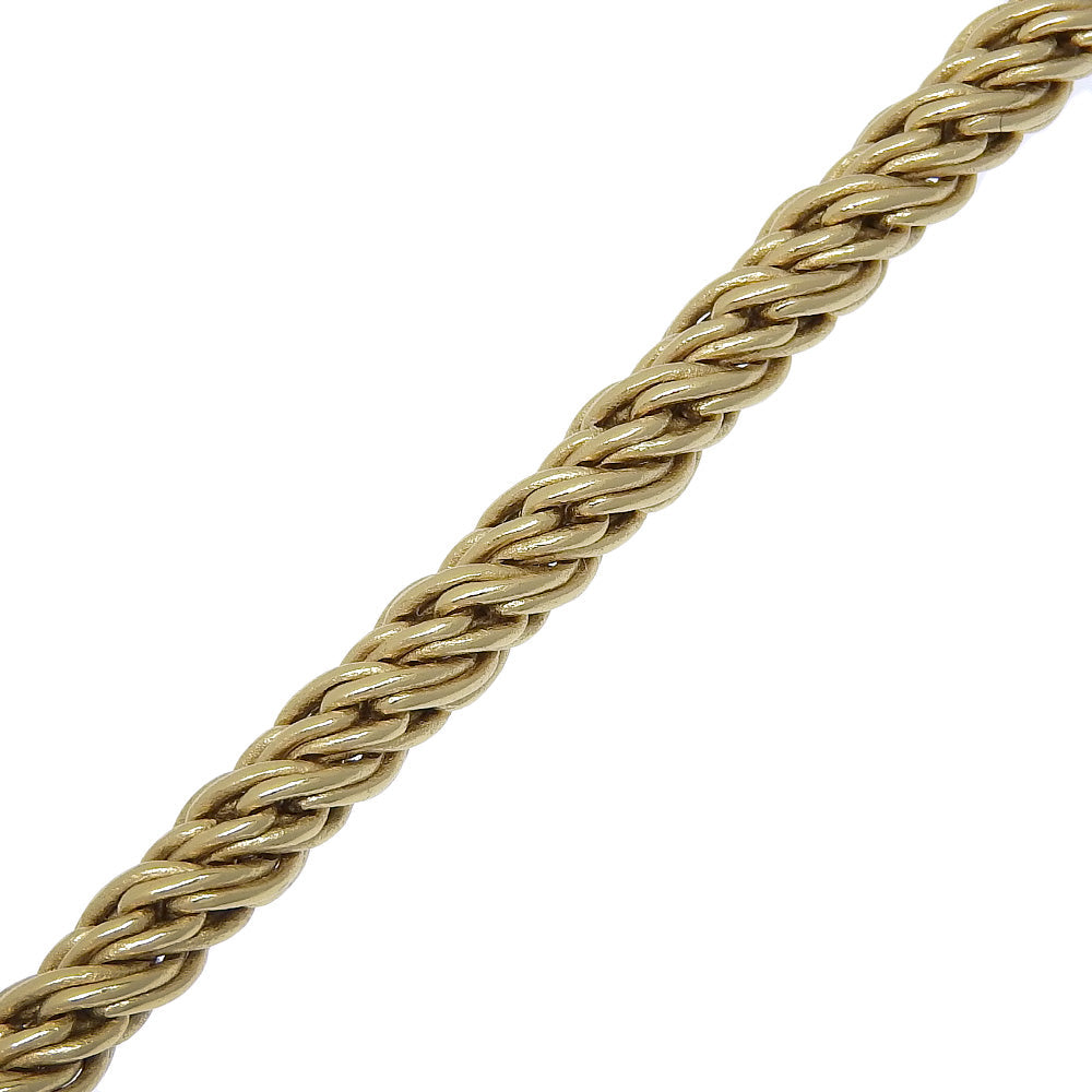 CHANEL Necklace Plated Gold, Rhinestones gold COCO Mark Gripoa Women Used Authentic