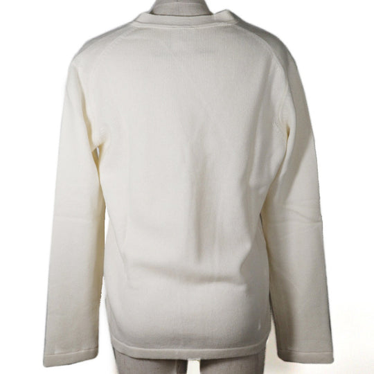 CHANEL cardigan P25866V01857 cashmere off white 05P COCO Mark Women 46 Used Authentic