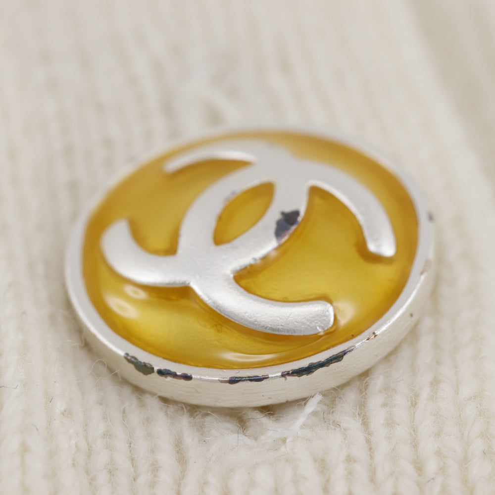 CHANEL cardigan P25866V01857 cashmere off white 05P COCO Mark Women 46 Used Authentic