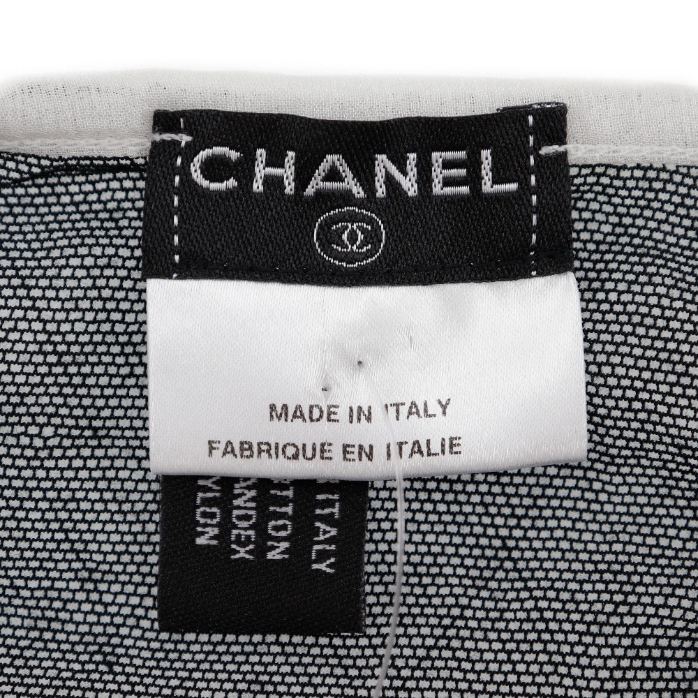 CHANEL Tank top P30617V13551 cotton black 07P No sleeve Women 40 Used Authentic