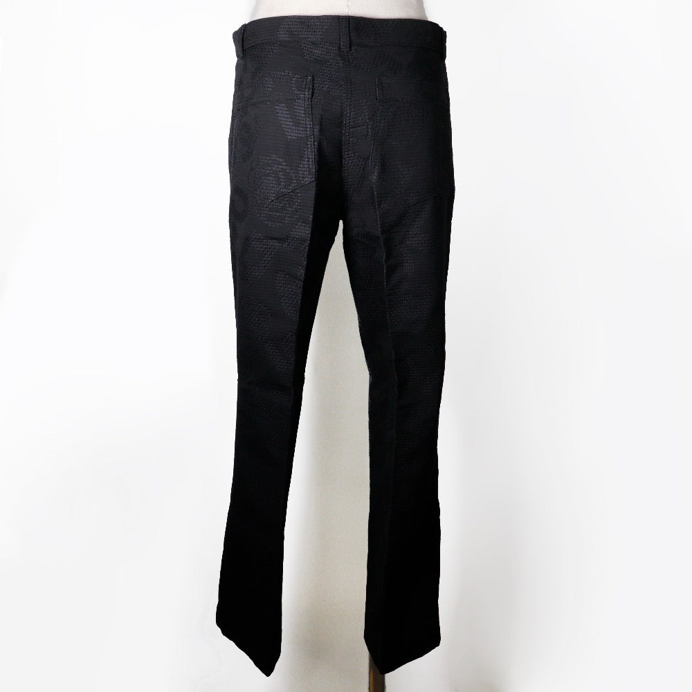 CHANEL Pants P28697V18473 cotton black 06P icon Women 36 Used Authentic