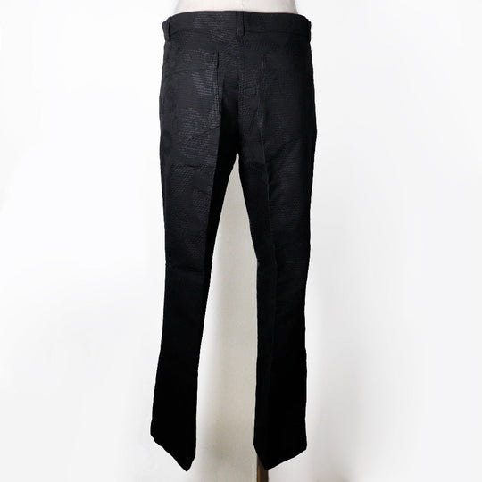 CHANEL Pants P28697V18473 cotton black 06P icon Women 36 Used Authentic
