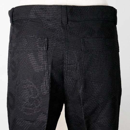 CHANEL Pants P28697V18473 cotton black 06P icon Women 36 Used Authentic