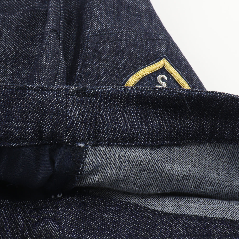 CHANEL Denim pants P25298V16033 cotton Indigo 05C Wappen Women 42 Used Authentic