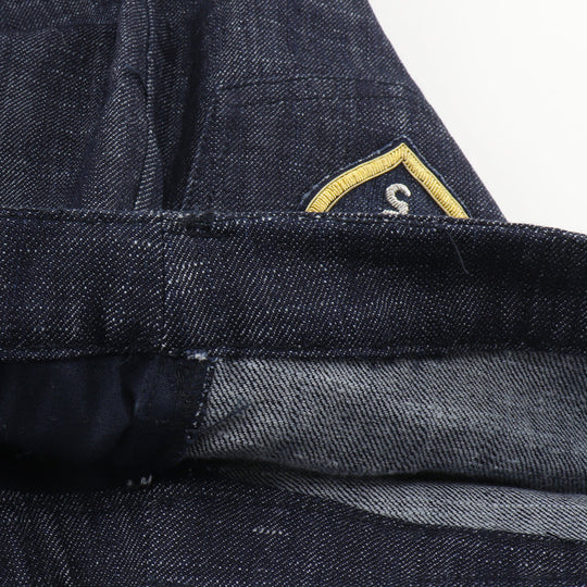 CHANEL Denim pants P25298V16033 cotton Indigo 05C Wappen Women 42 Used Authentic