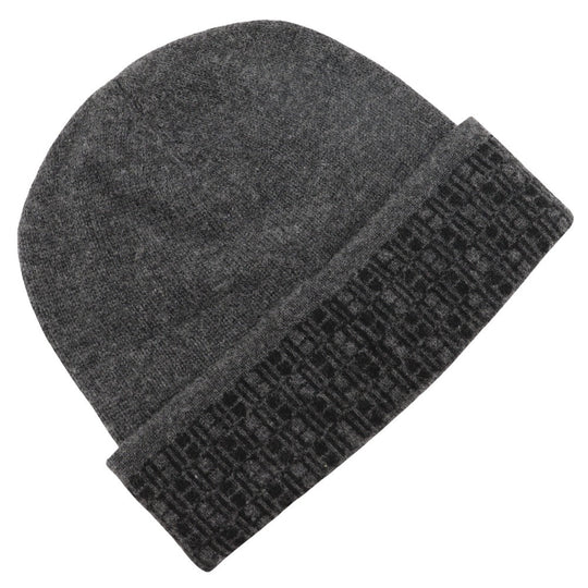HERMES Other hats cashmere gray Knit hat Women(Unisex) LA Used Authentic