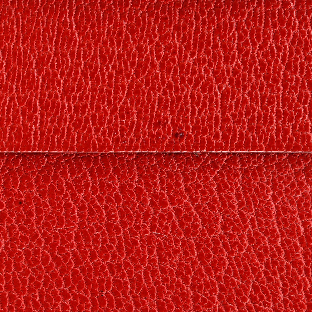HERMES Bifold Wallet leather Red Beansufla Women Used Authentic