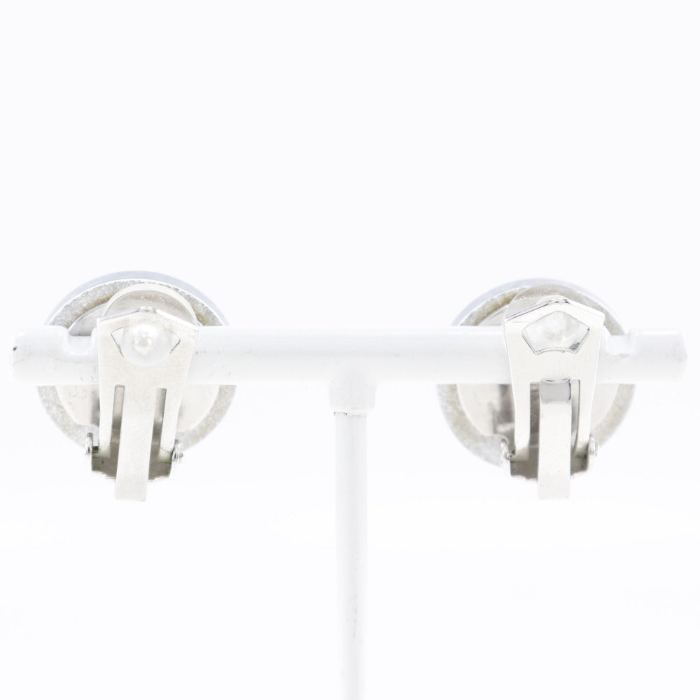 CHANEL Earring plastic Silver COCO Mark Women Used Authentic