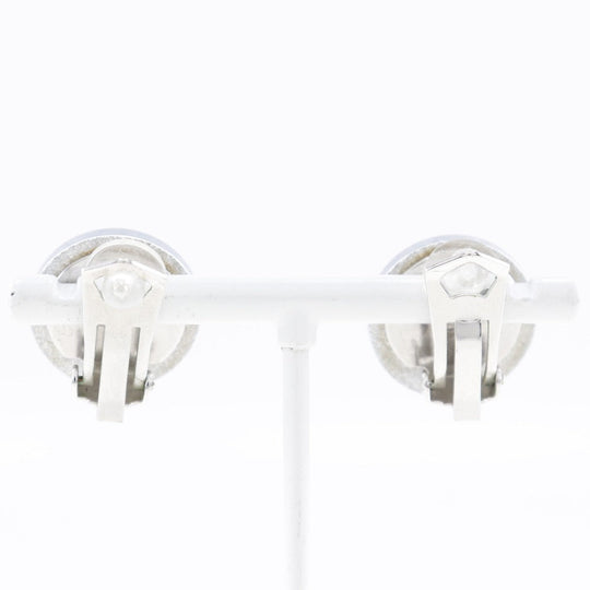 CHANEL Earring plastic Silver COCO Mark Women Used Authentic
