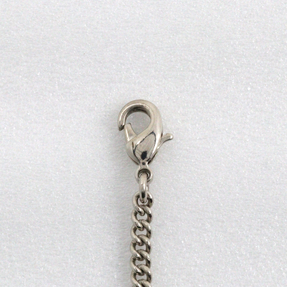 LOUIS VUITTON bracelet M65476 metallic Silver / white Bracelet Sweet Monogram Women Used Authentic