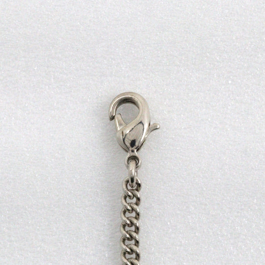 LOUIS VUITTON bracelet M65476 metallic Silver / white Bracelet Sweet Monogram Women Used Authentic