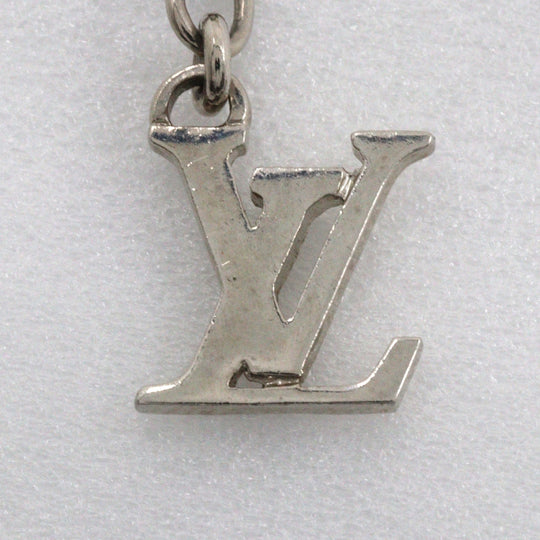 LOUIS VUITTON bracelet M65476 metallic Silver / white Bracelet Sweet Monogram Women Used Authentic