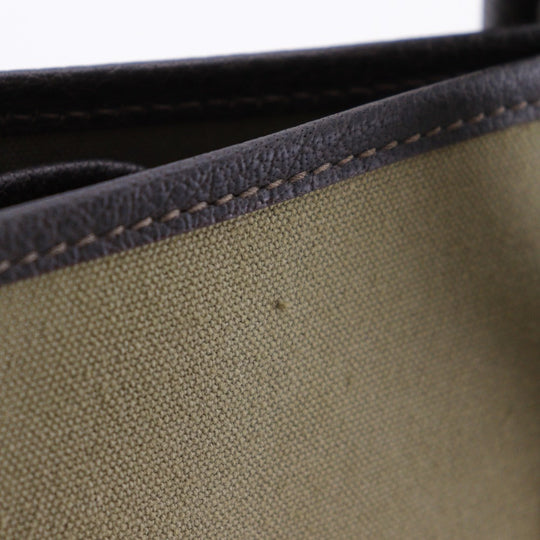 HERMES Tote Bag Towar Officier khaki Garden party 36 PM Women Used Authentic