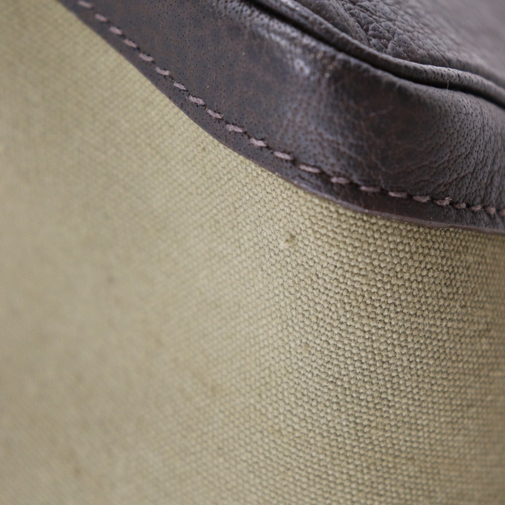 HERMES Tote Bag Towar Officier khaki Garden party 36 PM Women Used Authentic