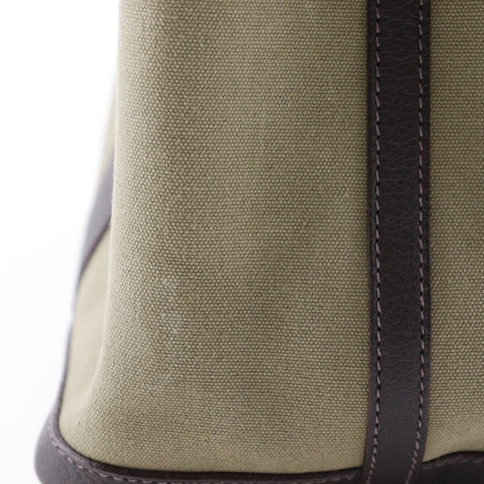HERMES Tote Bag Towar Officier khaki Garden party 36 PM Women Used Authentic