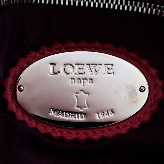 LOEWE Shoulder Bag 380.82.E16 Calfskin pink 2WAY Flamenco 30 Women Used Authentic