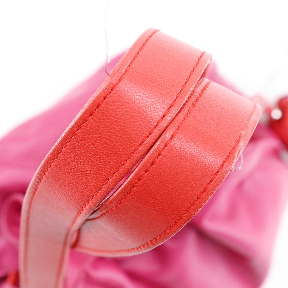 LOEWE Shoulder Bag 380.82.E16 Calfskin pink 2WAY Flamenco 30 Women Used Authentic