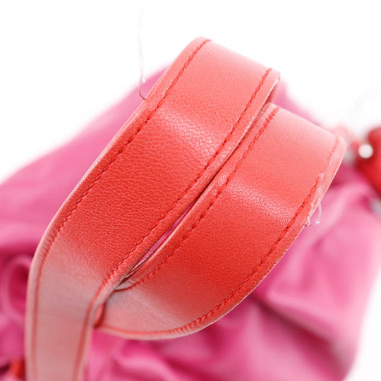 LOEWE Shoulder Bag 380.82.E16 Calfskin pink 2WAY Flamenco 30 Women Used Authentic