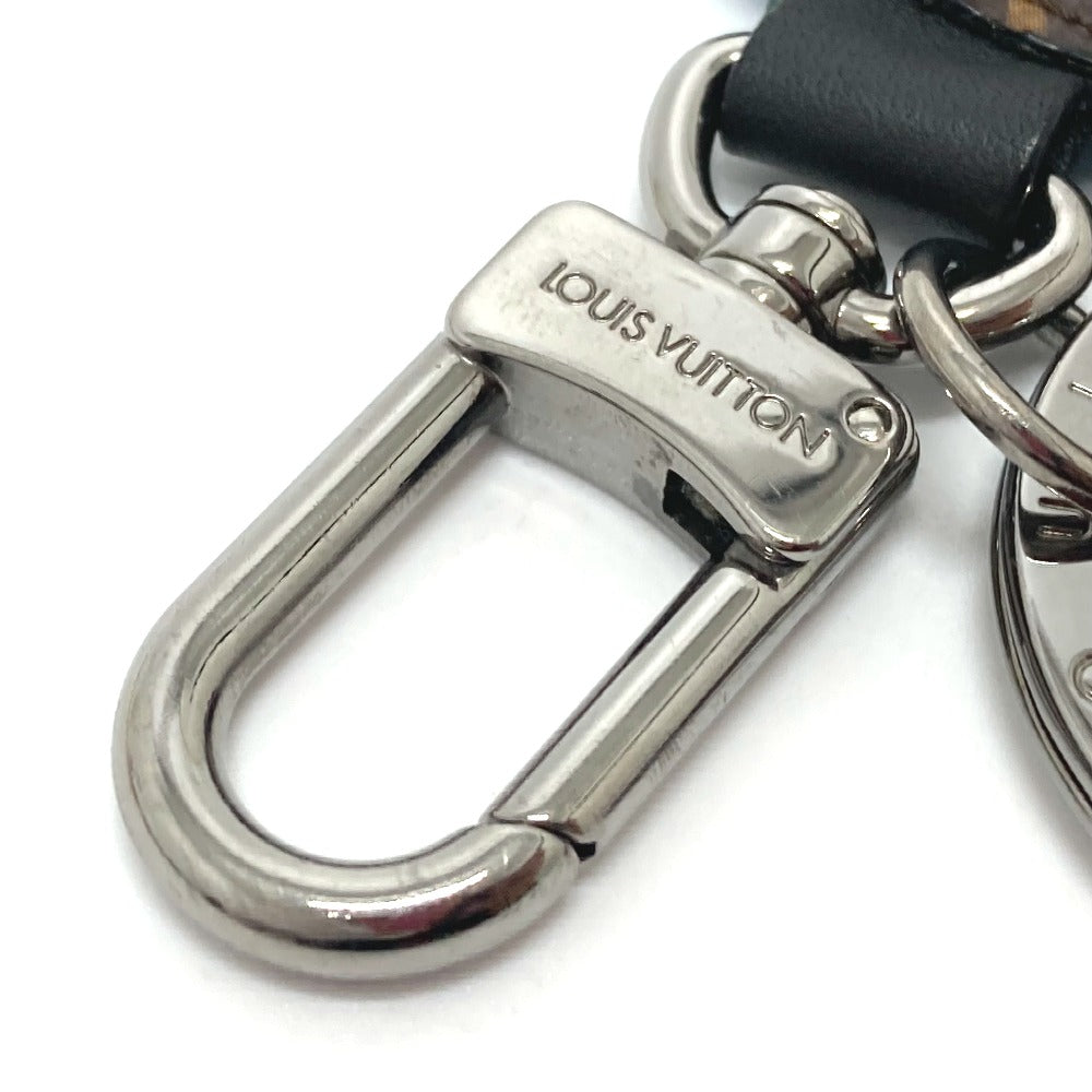 LOUIS VUITTON key ring M68307 Monogram canvas Brown x blue Monogram Portocre paddock mens Used Authentic