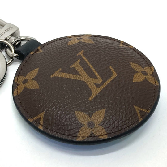 LOUIS VUITTON key ring M68307 Monogram canvas Brown x blue Monogram Portocre paddock mens Used Authentic