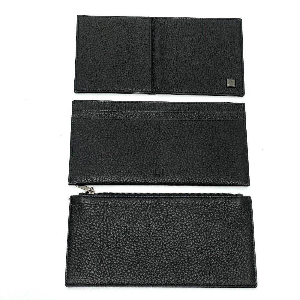 Dunhill Travel case leather black travel companion organizer mens Used Authentic