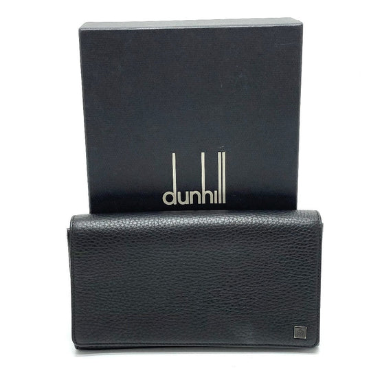 Dunhill Travel case leather black travel companion organizer mens Used Authentic