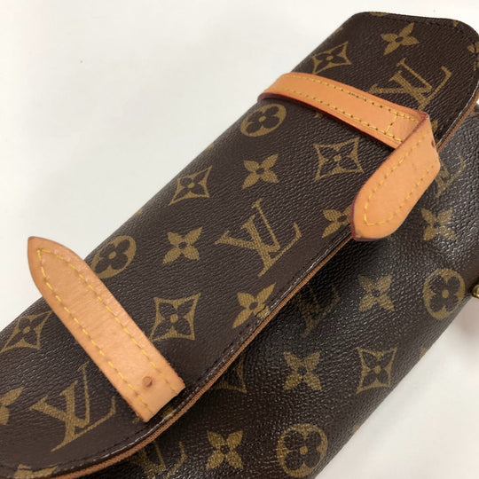 LOUIS VUITTON Waist bag M51159 Monogram canvas Brown Monogram Pochette Marrell Women Used Authentic