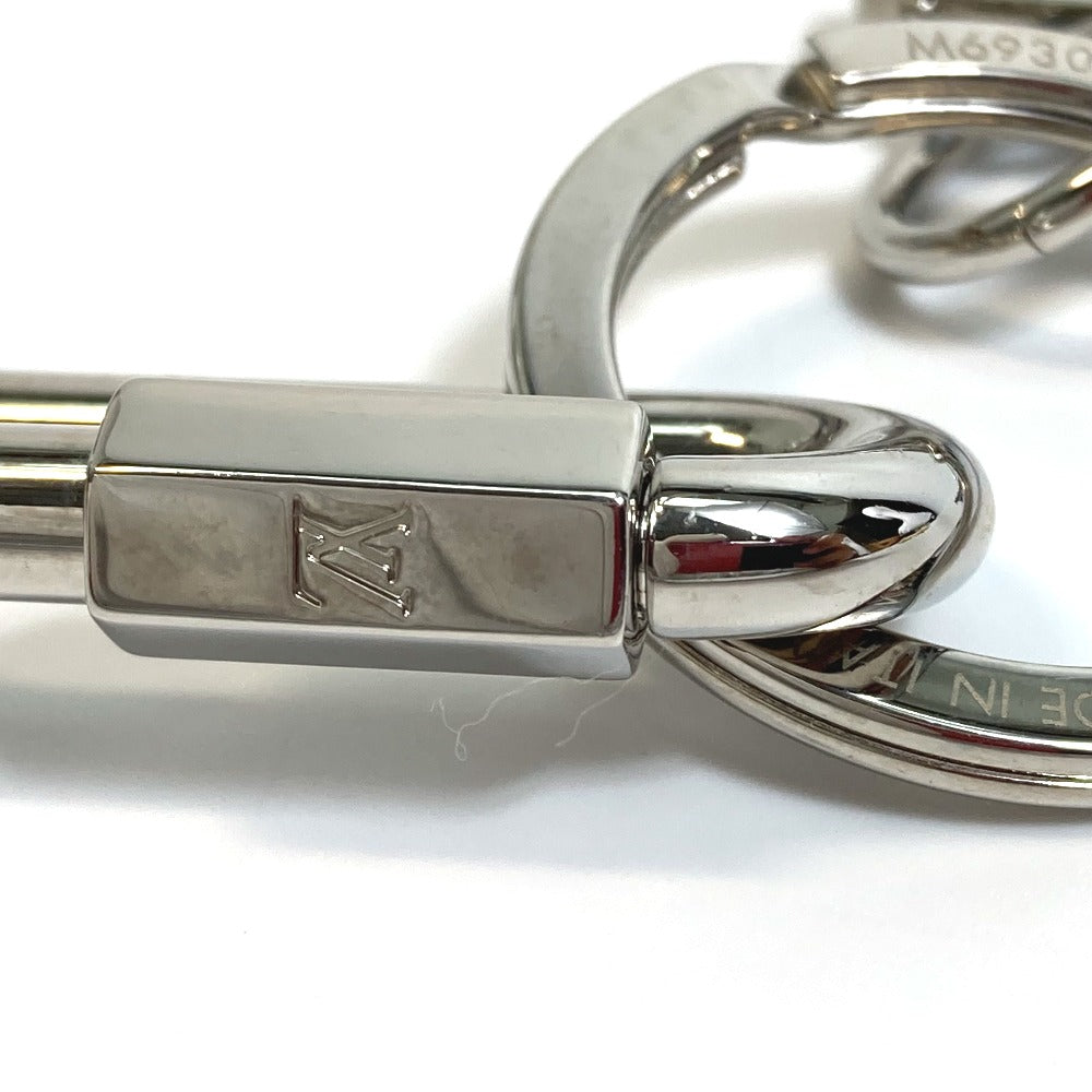 LOUIS VUITTON key ring M69303 metal/rubber blue logo Portocre Neo LV Soft unisex(Unisex) Used Authentic
