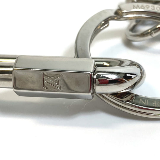 LOUIS VUITTON key ring M69303 metal/rubber blue logo Portocre Neo LV Soft unisex(Unisex) Used Authentic