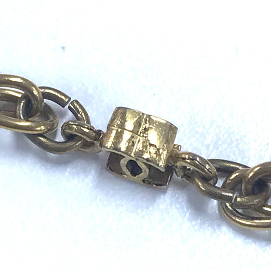 CHANEL Necklace Gold Plated gold CC COCO Mark Women Used Authentic