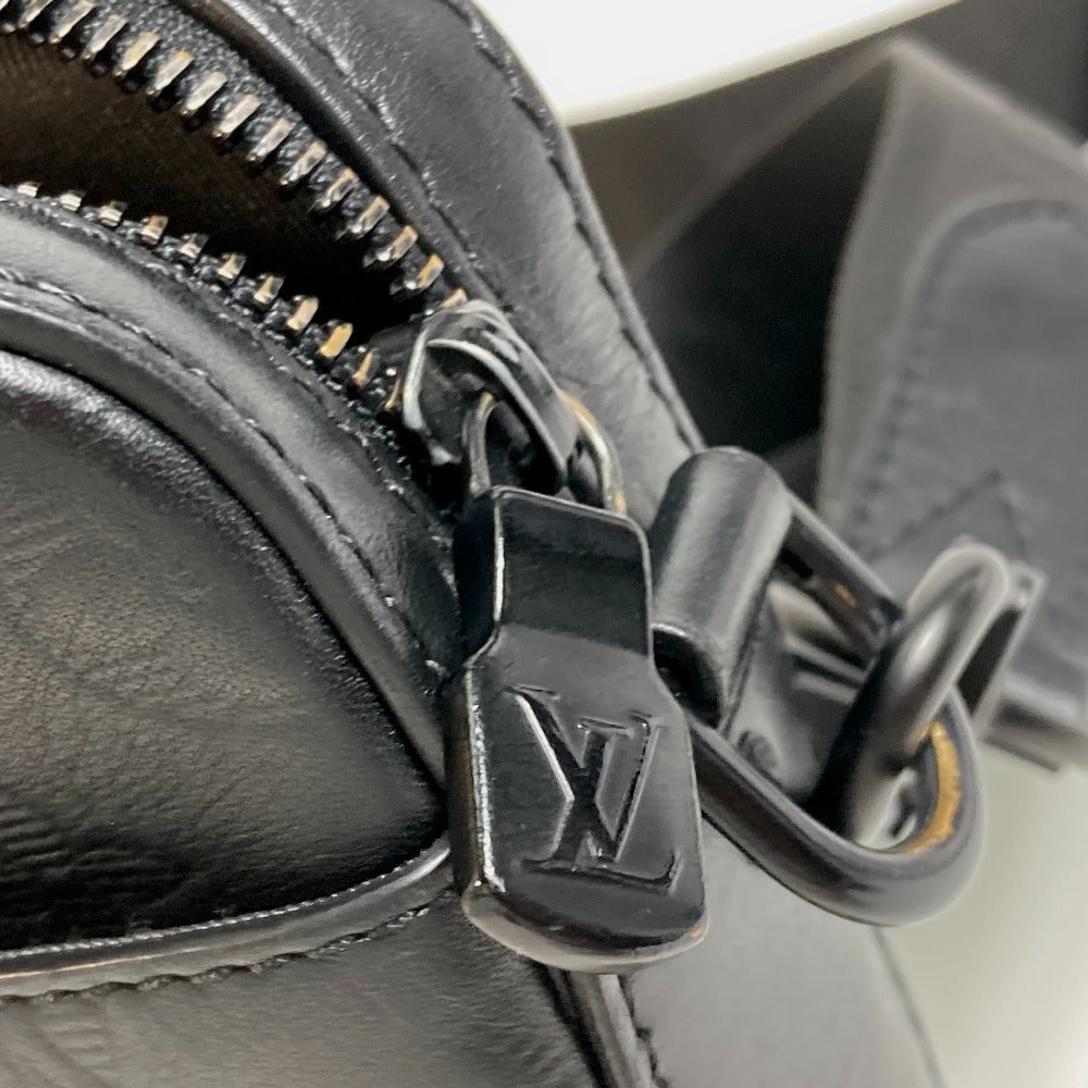 LOUIS VUITTON Sling bag M69827 Monogram shadow leather black Monogram shadow Duo messenger mens Used Authentic