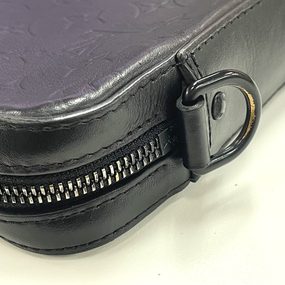 LOUIS VUITTON Sling bag M69827 Monogram shadow leather black Monogram shadow Duo messenger mens Used Authentic
