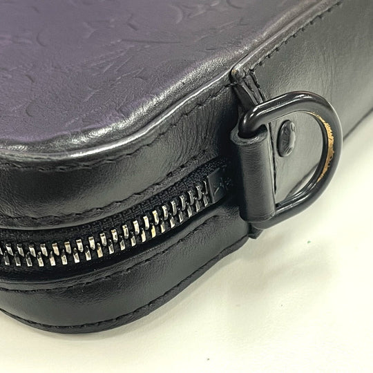 LOUIS VUITTON Sling bag M69827 Monogram shadow leather black Monogram shadow Duo messenger mens Used Authentic