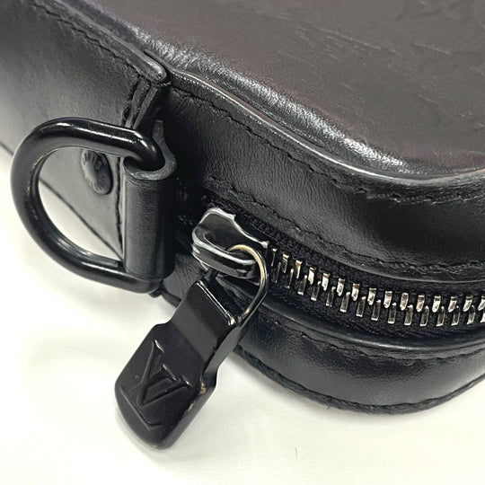 LOUIS VUITTON Sling bag M69827 Monogram shadow leather black Monogram shadow Duo messenger mens Used Authentic