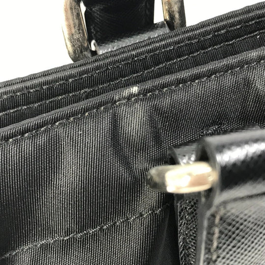 PRADA Handbag BR2288 Nylon / leather black Bag Triangle logo plate Women Used Authentic