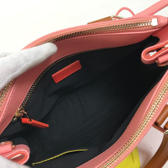PAUL SMITH COLLECTION Handbag leather pink Bag By color Women Used Authentic