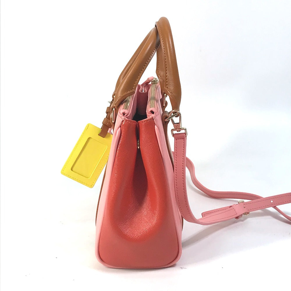 PAUL SMITH COLLECTION Handbag leather pink Bag By color Women Used Authentic