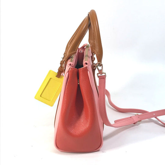 PAUL SMITH COLLECTION Handbag leather pink Bag By color Women Used Authentic