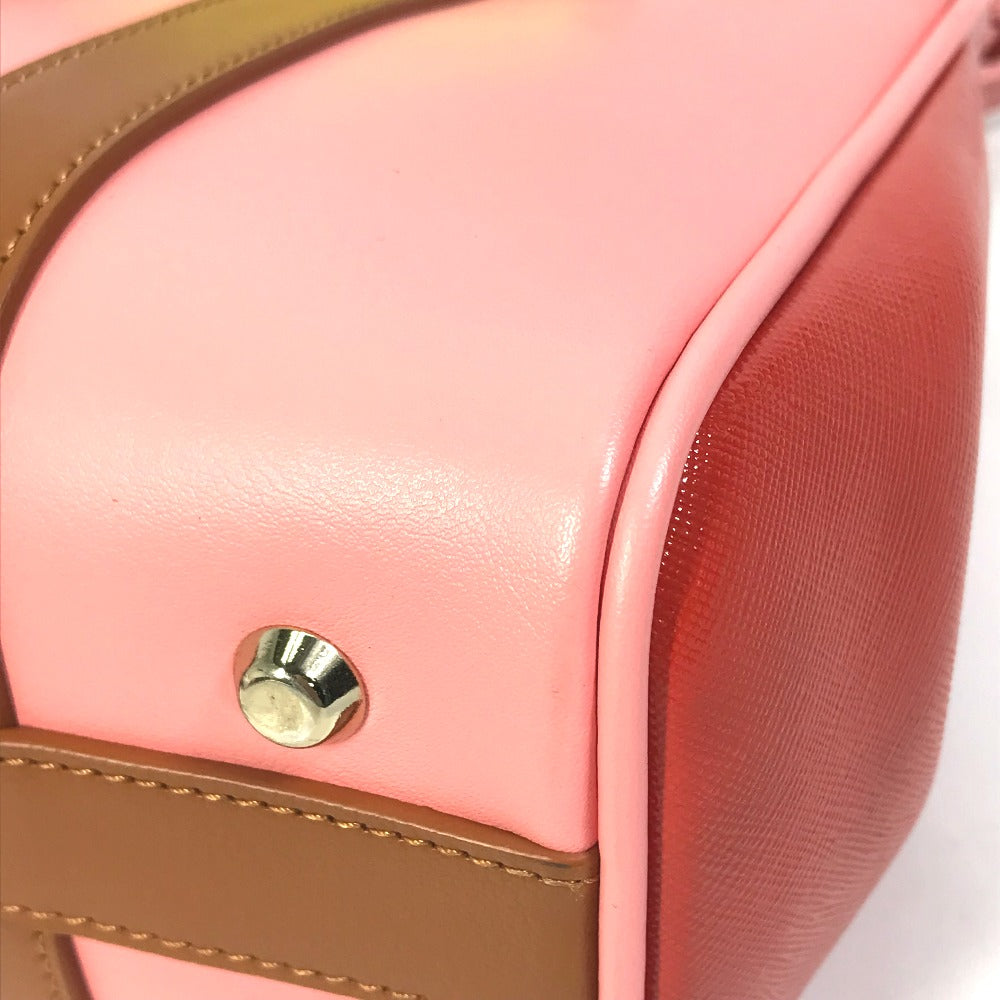 PAUL SMITH COLLECTION Handbag leather pink Bag By color Women Used Authentic
