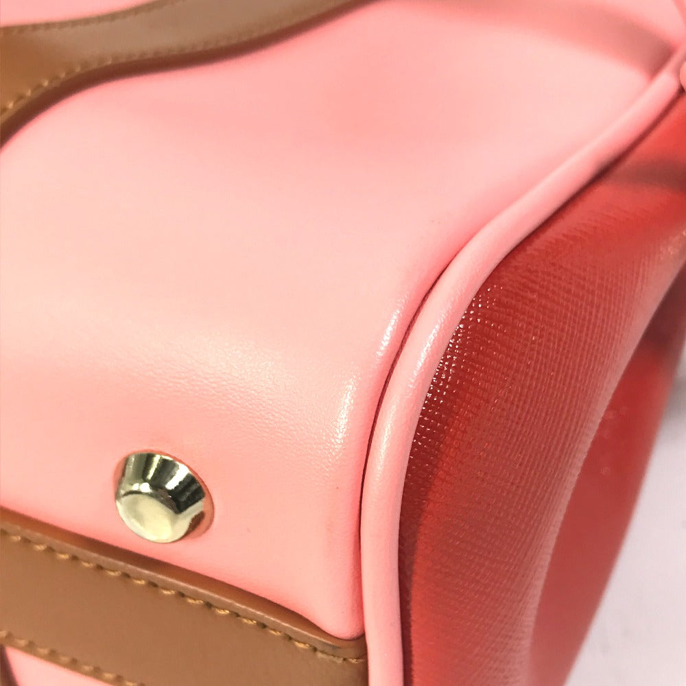 PAUL SMITH COLLECTION Handbag leather pink Bag By color Women Used Authentic