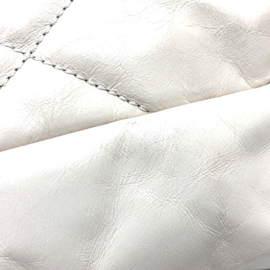 CHANEL Shoulder Bag Leather / suede white CC COCO Mark Portobello Matelasse Women Used Authentic