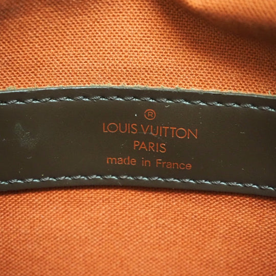 LOUIS VUITTON Messenger bag N45255 leather Brown Damier Naviglio Women Used Authentic