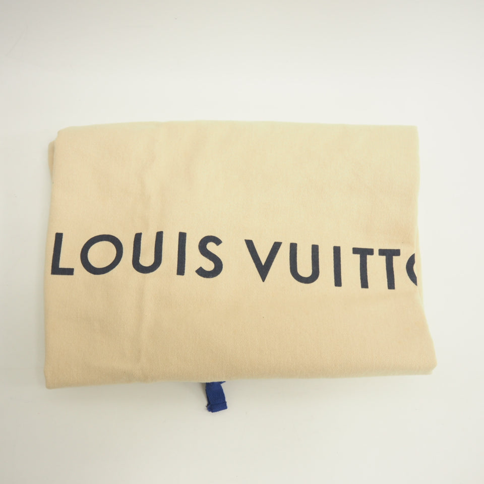 LOUIS VUITTON Boston Duffel bag M43855 leather blue monogram pacific Keepall  bandouliere45 unisex(Unisex) Used Authentic
